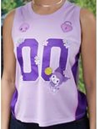 Sanrio Kuromi Embroidered Women's Cropped Basketball Jersey — BoxLunch Exclusive