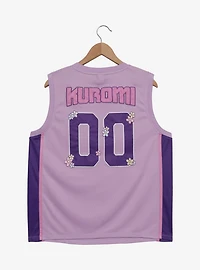 Sanrio Kuromi Embroidered Women's Plus Cropped Basketball Jersey — BoxLunch Exclusive