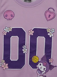 Sanrio Kuromi Embroidered Women's Plus Cropped Basketball Jersey — BoxLunch Exclusive
