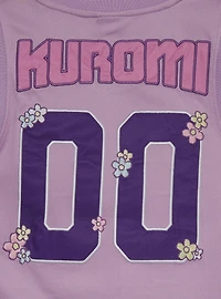 Sanrio Kuromi Embroidered Women's Plus Cropped Basketball Jersey — BoxLunch Exclusive