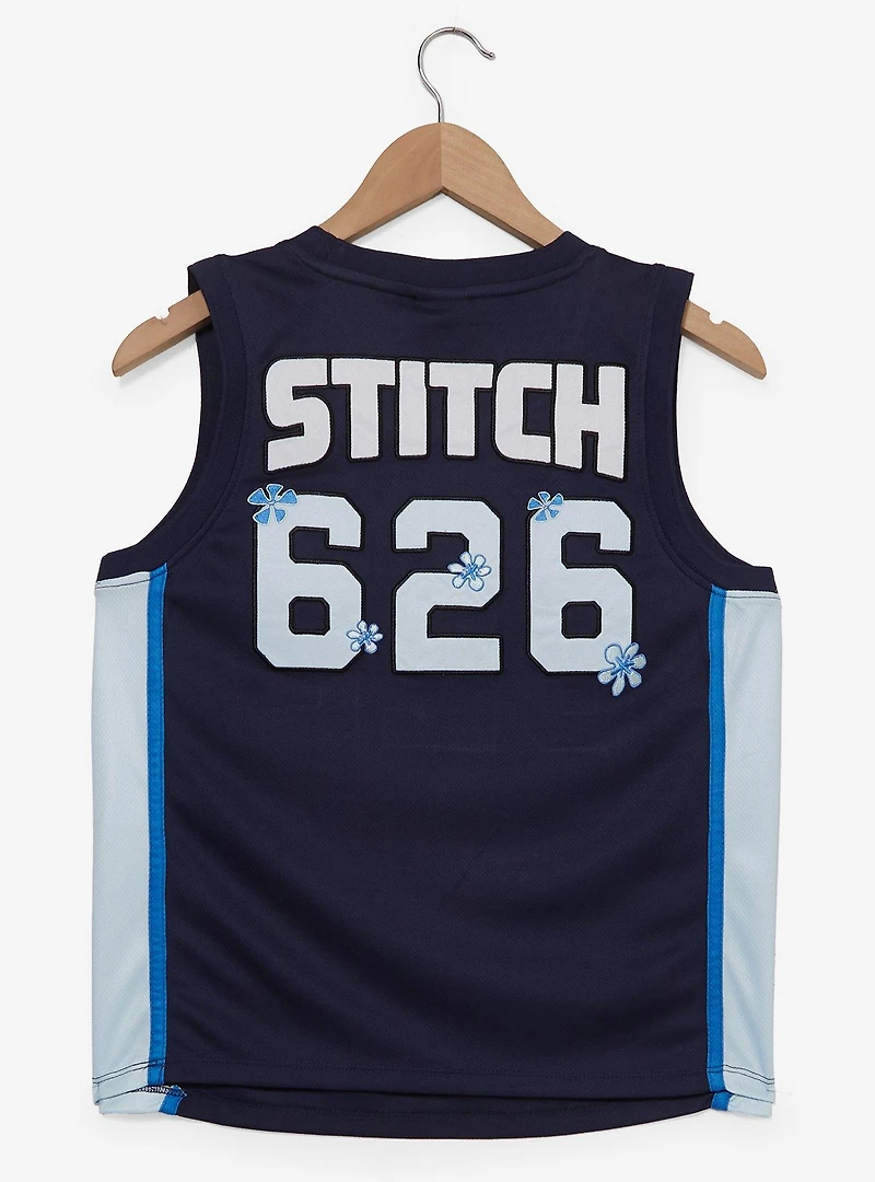 Disney Lilo & Stitch Floral Cropped Women's Basketball Jersey - BoxLunch Exclusive