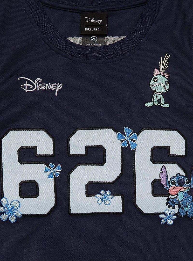 Disney Lilo & Stitch Floral Cropped Women's Basketball Jersey - BoxLunch Exclusive