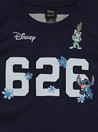 Disney Lilo & Stitch Floral Cropped Women's Plus Basketball Jersey - BoxLunch Exclusive