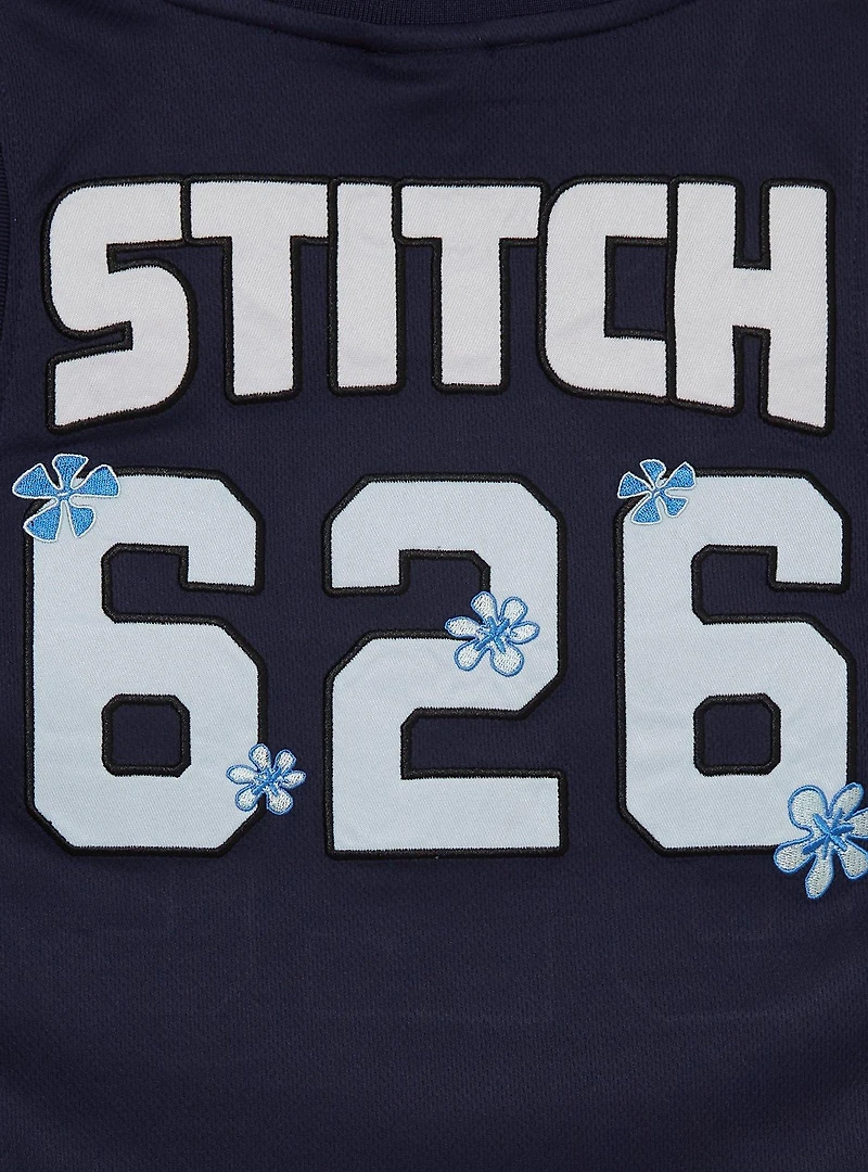 Disney Lilo & Stitch Floral Cropped Women's Plus Basketball Jersey - BoxLunch Exclusive