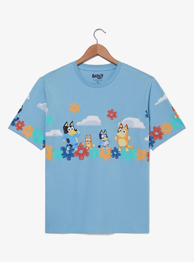 Bluey Heeler Family Floral Women's T-Shirt — BoxLunch Exclusive