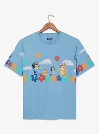 Bluey Heeler Family Floral Women's T-Shirt — BoxLunch Exclusive