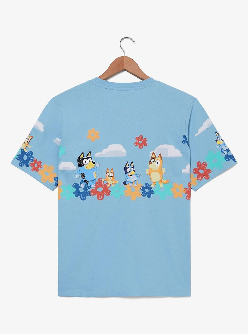 Bluey Heeler Family Floral Women's T-Shirt — BoxLunch Exclusive
