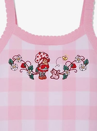 Strawberry Shortcake Custard & Gingham Women's Plus Knit Tank Top — BoxLunch Exclusive