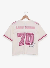 Disney The Aristocats Marie Women's Plus Cropped Football Jersey - BoxLunch Exclusive