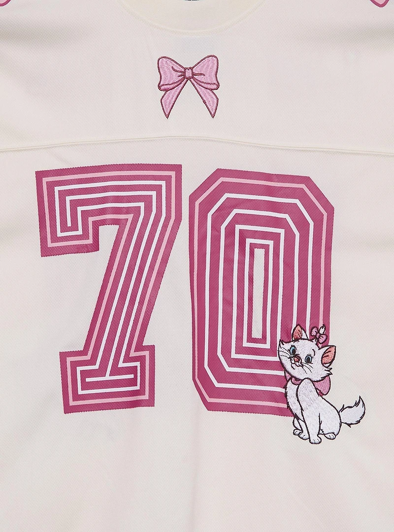 Disney The Aristocats Marie Women's Plus Cropped Football Jersey - BoxLunch Exclusive