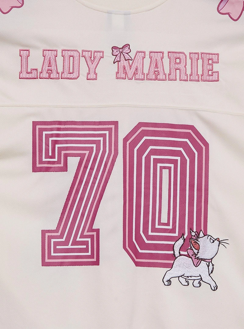 Disney The Aristocats Marie Women's Plus Cropped Football Jersey - BoxLunch Exclusive