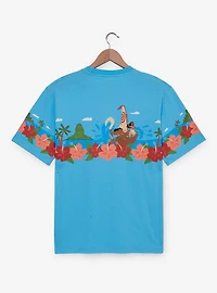 Disney Moana Floral Scenic Women's T-Shirt - BoxLunch Exclusive
