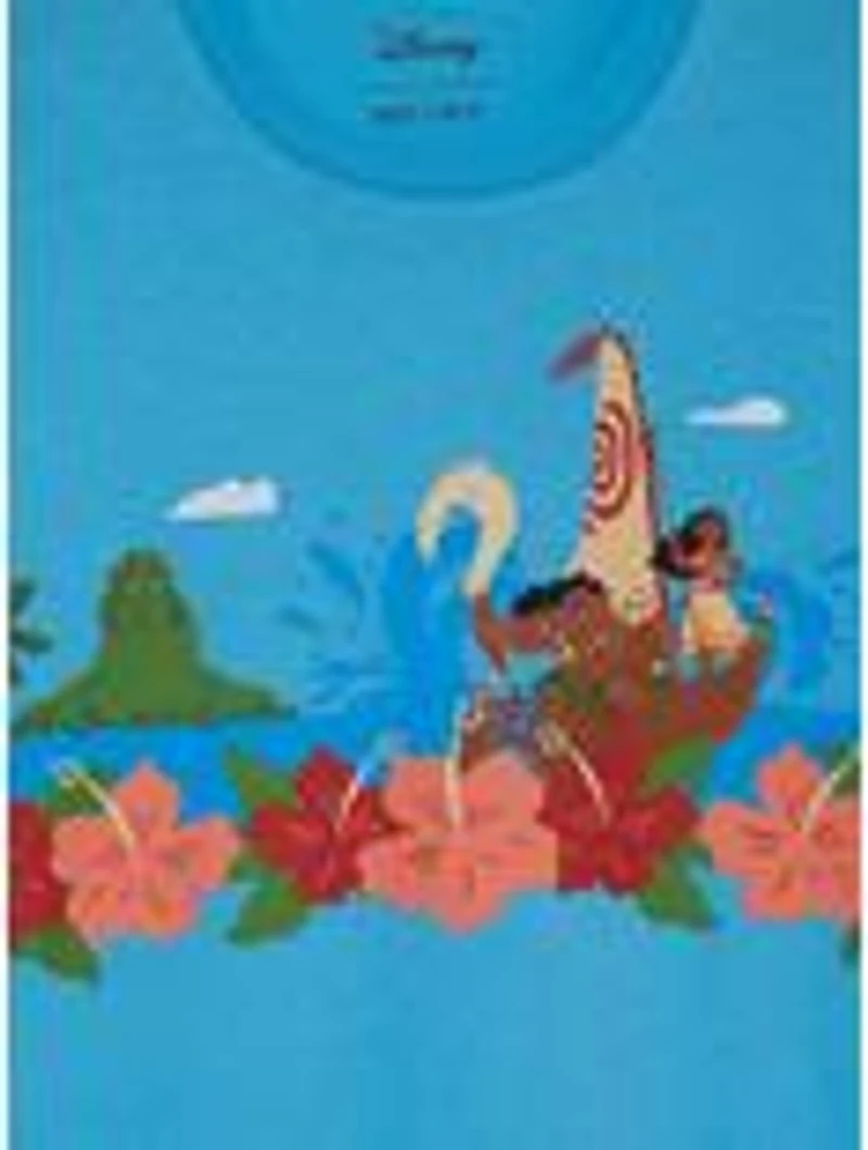 Disney Moana Floral Scenic Women's T-Shirt - BoxLunch Exclusive