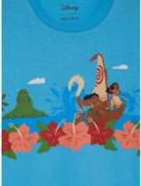 Disney Moana Floral Scenic Women's T-Shirt - BoxLunch Exclusive