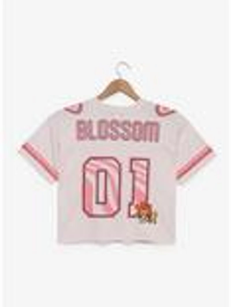 The Powerpuff Girls Blossom Cropped Women's Football Jersey — BoxLunch Exclusive