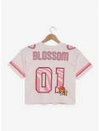 The Powerpuff Girls Blossom Cropped Women's Football Jersey — BoxLunch Exclusive