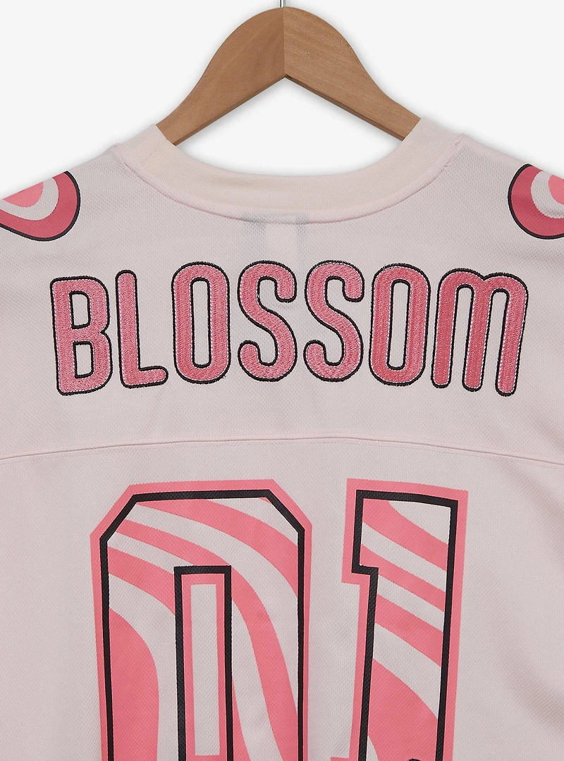 The Powerpuff Girls Blossom Cropped Women's Football Jersey — BoxLunch Exclusive
