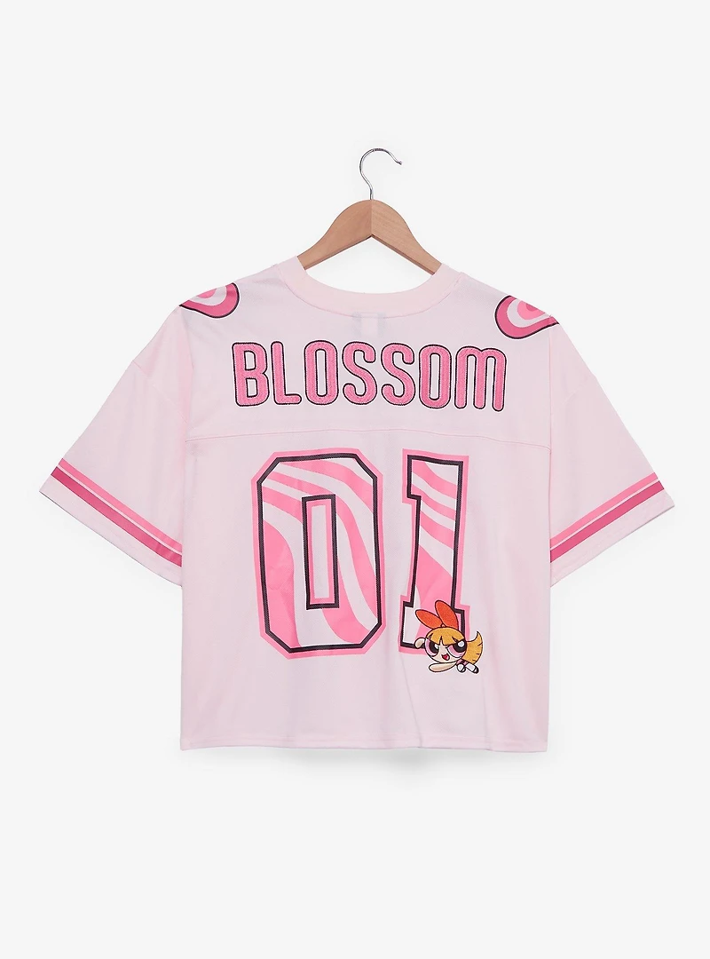 The Powerpuff Girls Blossom Cropped Women's Plus Jersey - BoxLunch Exclusive
