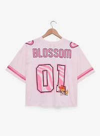 The Powerpuff Girls Blossom Cropped Women's Plus Jersey - BoxLunch Exclusive