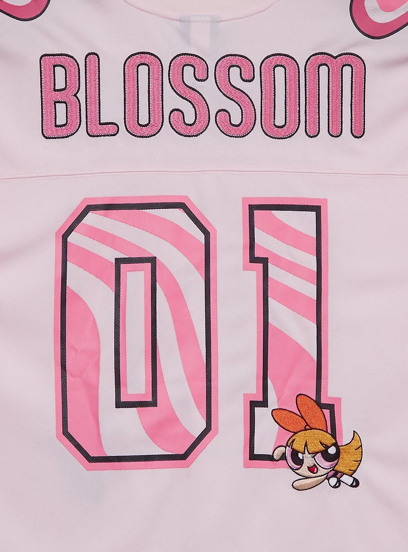 The Powerpuff Girls Blossom Cropped Women's Plus Jersey - BoxLunch Exclusive