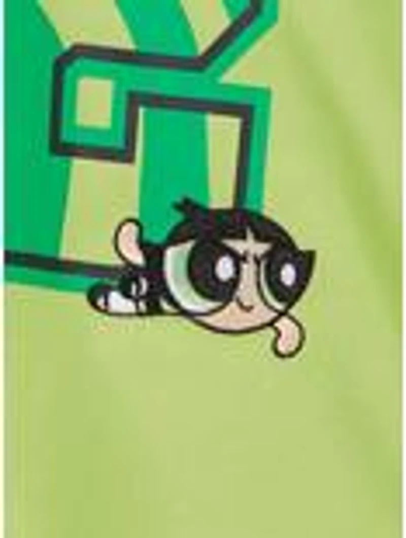 The Powerpuff Girls Buttercup Women's Cropped Football Jersey — BoxLunch Exclusive