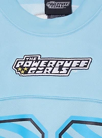 The Powerpuff Girls Bubbles Women's Cropped Football Jersey — BoxLunch Exclusive