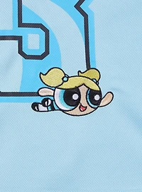 The Powerpuff Girls Bubbles Women's Cropped Football Jersey — BoxLunch Exclusive