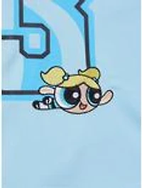 The Powerpuff Girls Bubbles Women's Plus Cropped Football Jersey — BoxLunch Exclusive