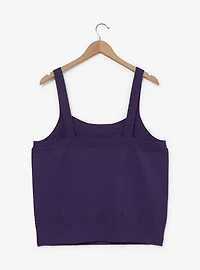 Harry Potter Deathly Hallows Floral Women's Plus Knit Tank - BoxLunch Exclusive