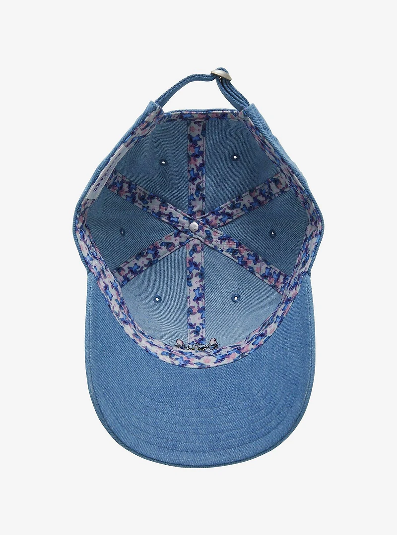 Disney Lilo & Stitch Denim Stitch Ball Cap - BoxLunch Exclusive