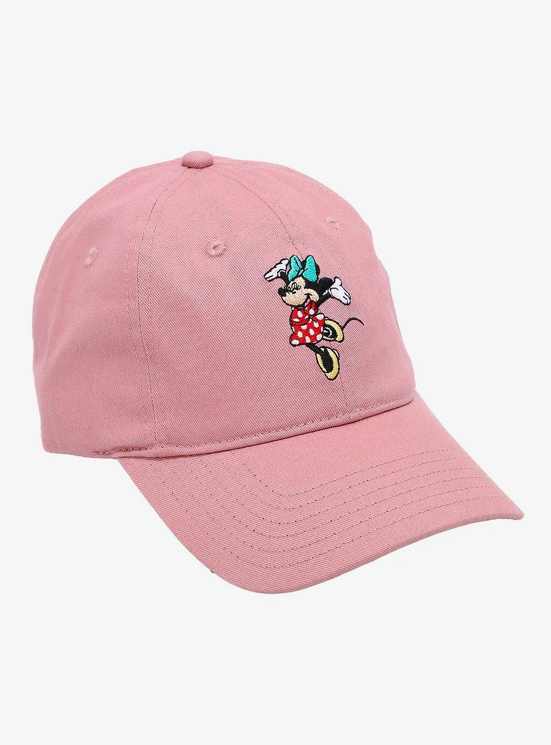 Disney Minnie Mouse Cheering Embroidered Ball Cap