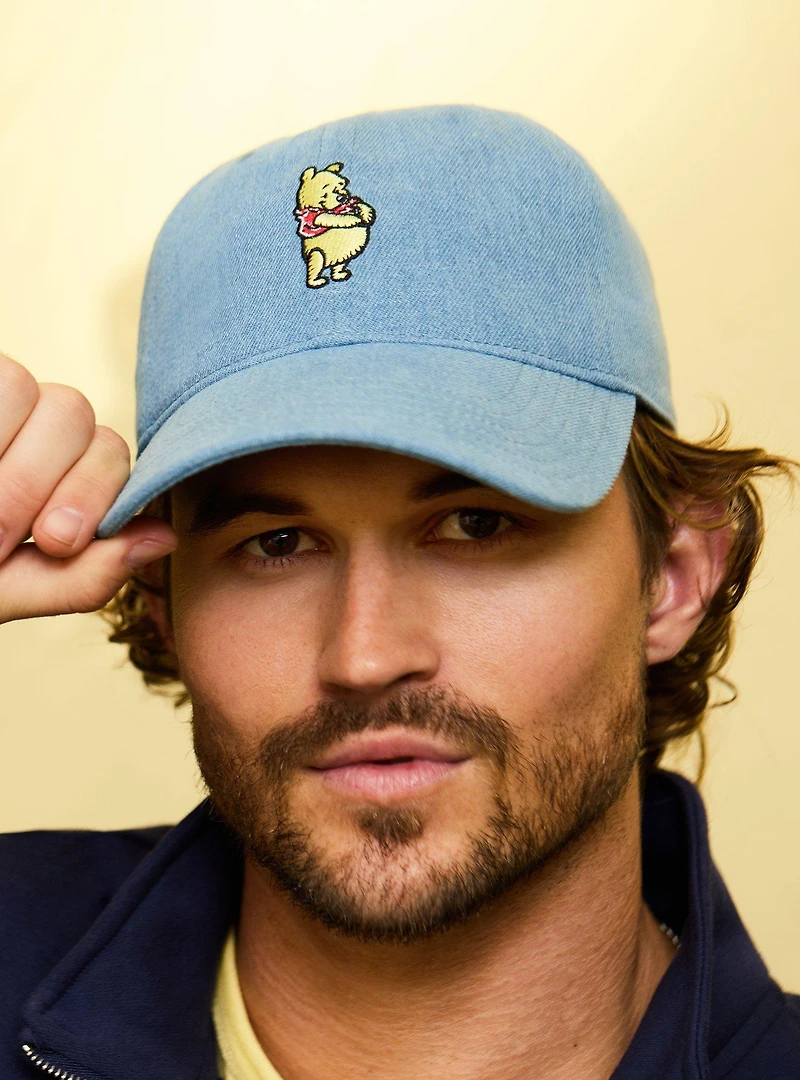 Disney Winnie the Pooh Denim Pooh Bear Ball Cap - BoxLunch Exclusive
