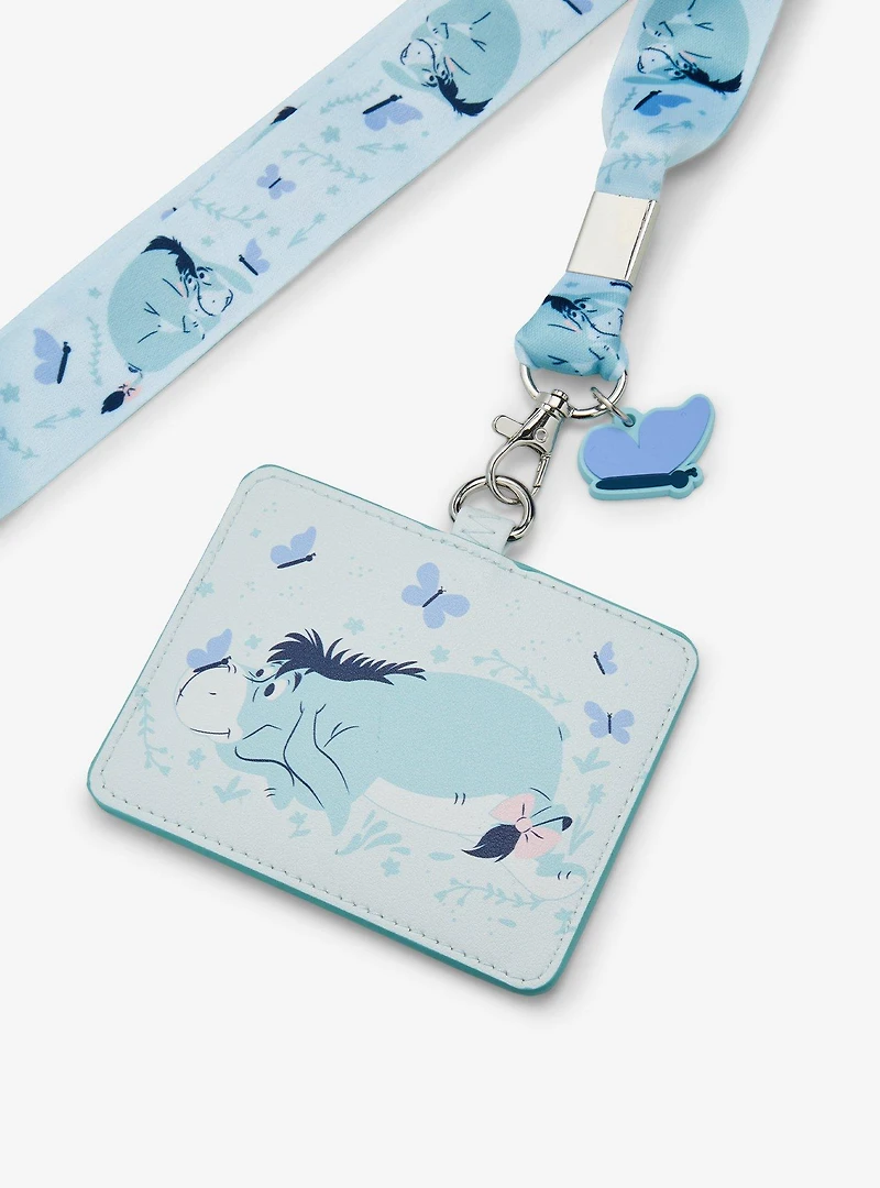 Disney Winnie the Pooh Eeyore Butterflies Allover Print Lanyard