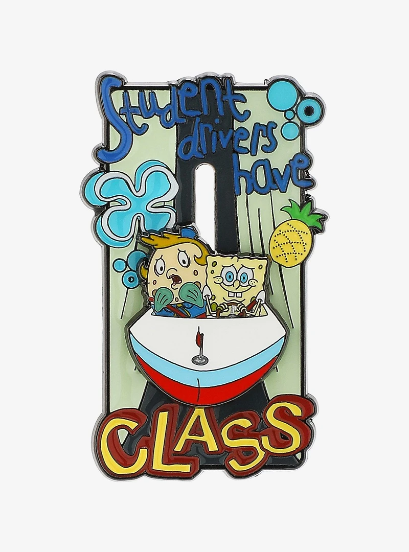 SpongeBob SquarePants Mrs. Puff's Boating School Sliding Enamel Pin — BoxLunch Exclusive