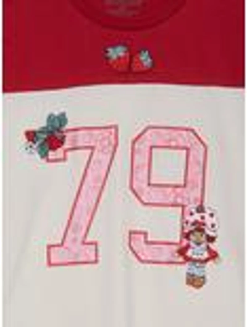 Strawberry Shortcake Women's Long Sleeve Football T-Shirt - BoxLunch Exclusive