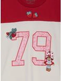 Strawberry Shortcake Women's Long Sleeve Football T-Shirt - BoxLunch Exclusive