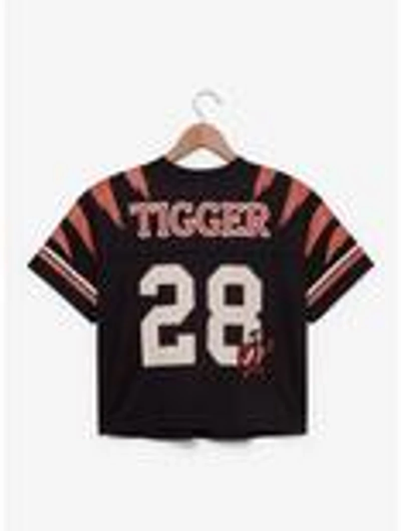 Disney Winnie the Pooh Tigger Striped Women's Cropped Football Jersey — BoxLunch Exclusive