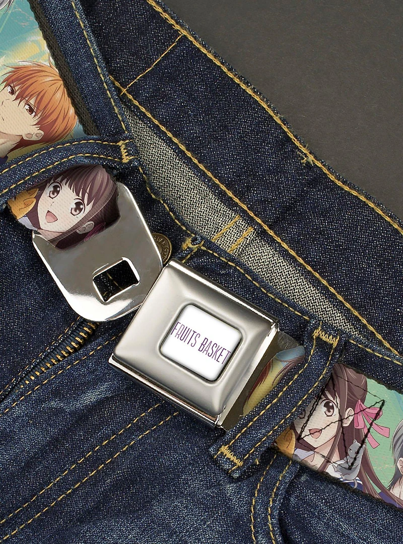 Fruits Basket Kyo Tohru Yuki Group Pose Youth Seatbelt Buckle Belt