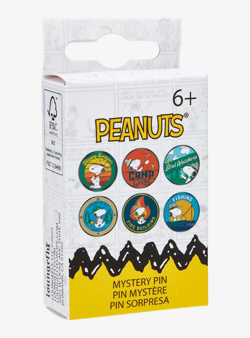 Loungefly Peanuts Camp Snoopy Blind Box Enamel Pin — BoxLunch Exclusive