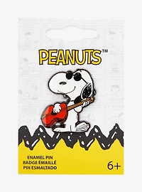 Loungefly Peanuts Snoopy Joe Cool Guitar Enamel Pin