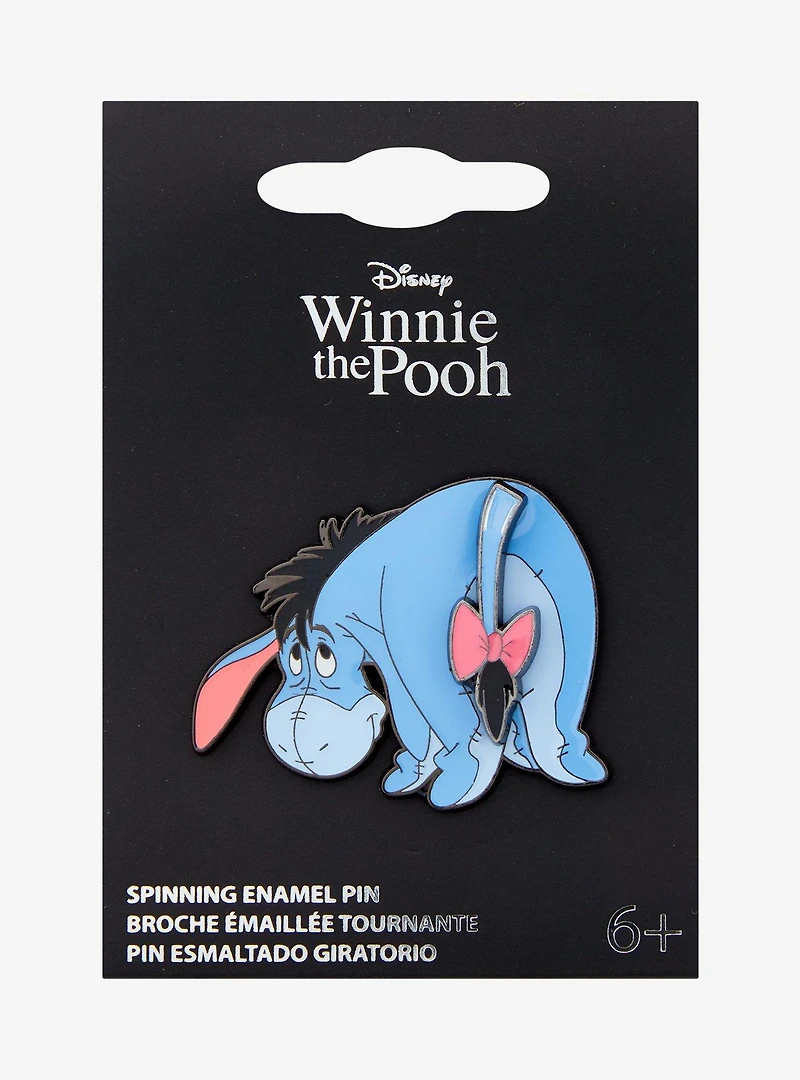 Loungefly Disney Winnie the Pooh Eeyore Spinning Tail Enamel Pin