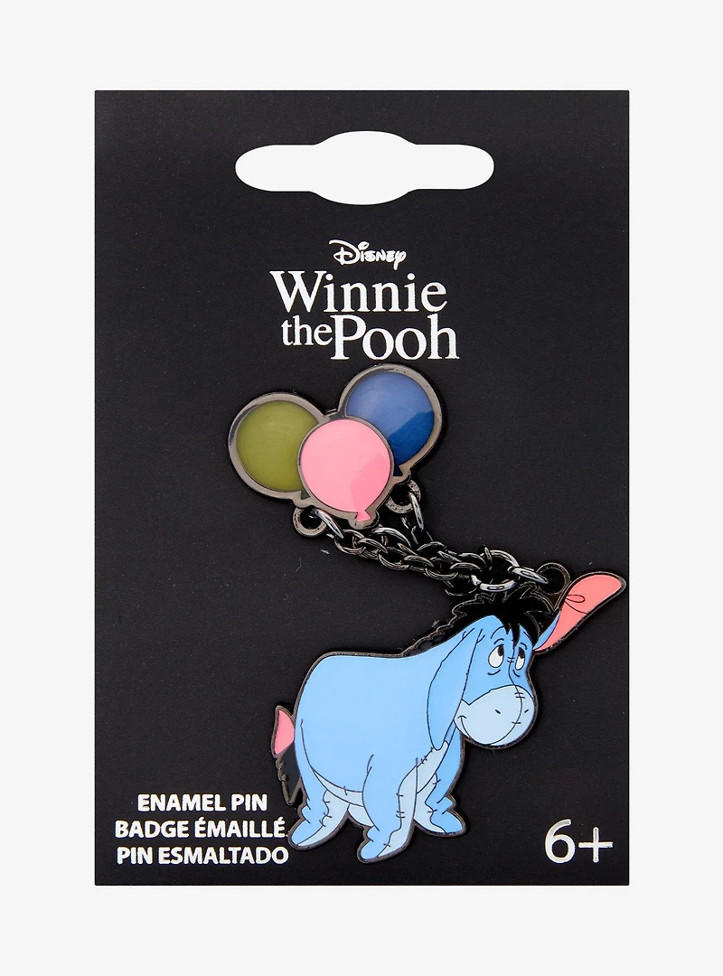 Loungefly Disney Winnie the Pooh Eeyore Balloons Dangling Enamel Pin