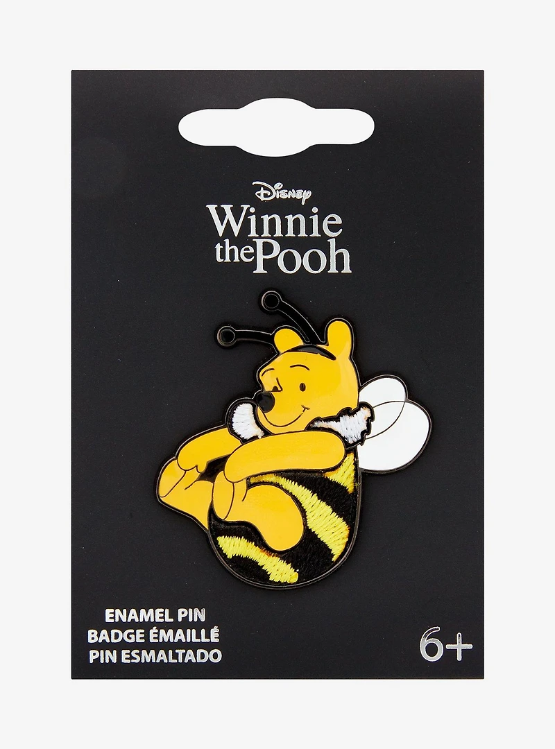 Loungefly Disney Winnie the Pooh Bumblebee Embroidered Enamel Pin