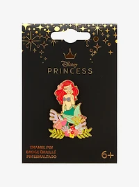 Loungefly Disney The Little Mermaid Ariel Floral Portrait Enamel Pin