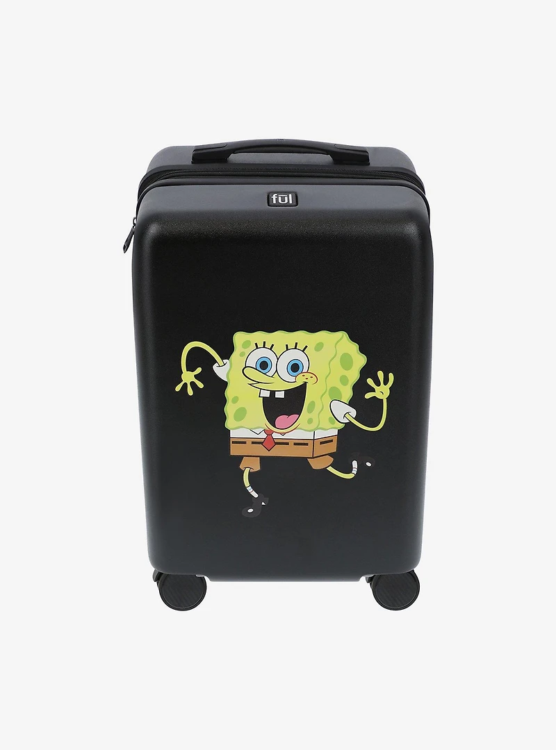 FUL SpongeBob SquarePants Carry-On Luggage Black