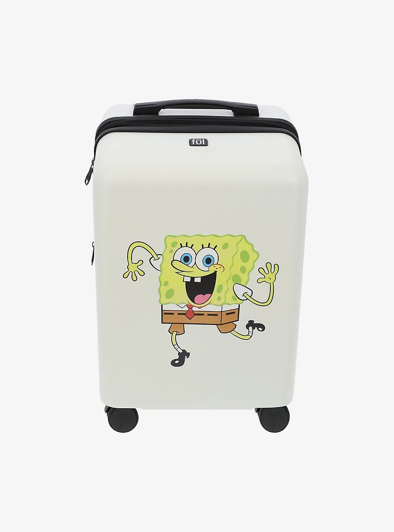 FUL SpongeBob SquarePants Carry-On Luggage White