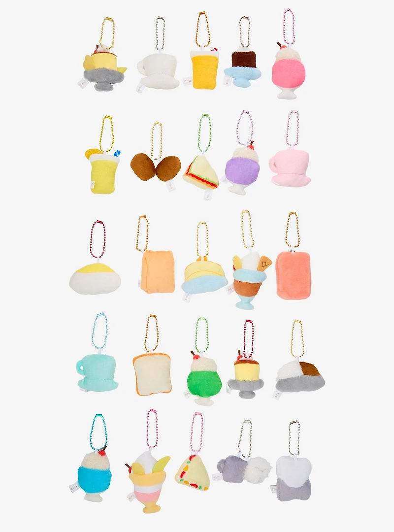 Coffee Shop Snacks Blind Assorted Plush Keychain