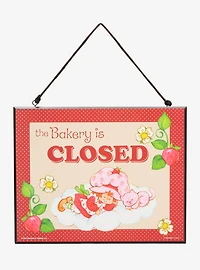 Strawberry Shortcake Bakery Open & Closed Double Sided Wall Sign