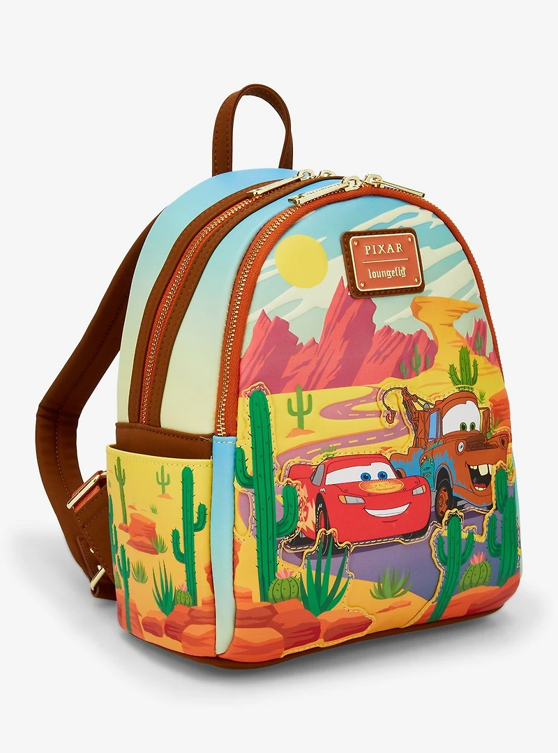 Loungefly Disney Pixar Cars Lightning McQueen and Mater Mini Backpack — BoxLunch Exclusive