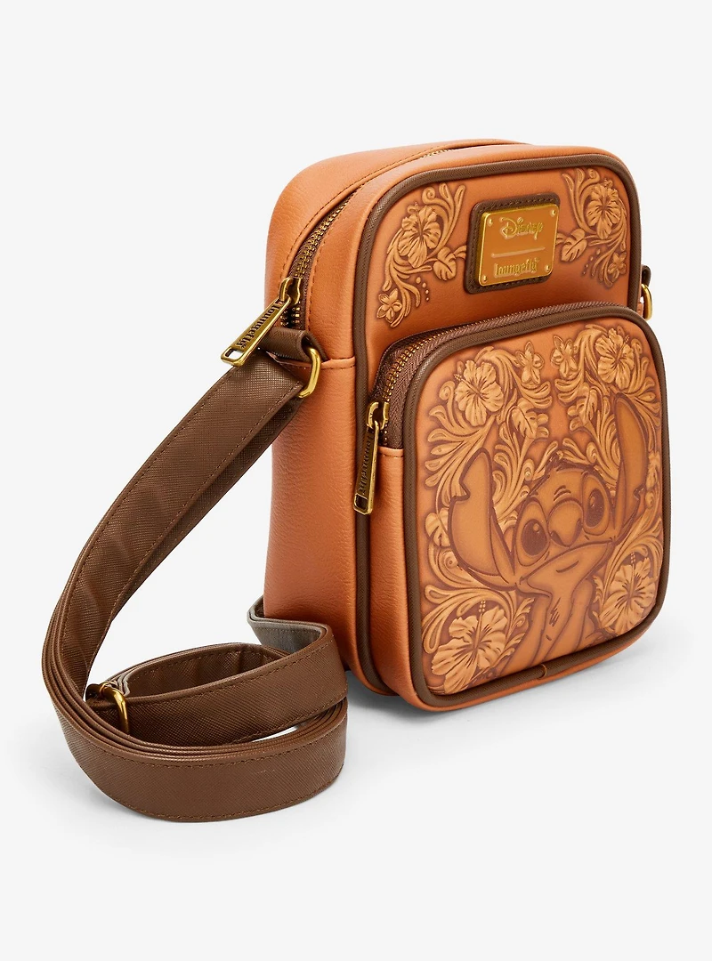 Loungefly Disney Lilo & Stitch Tonal Stitch Carving Crossbody Bag - BoxLunch Exclusive